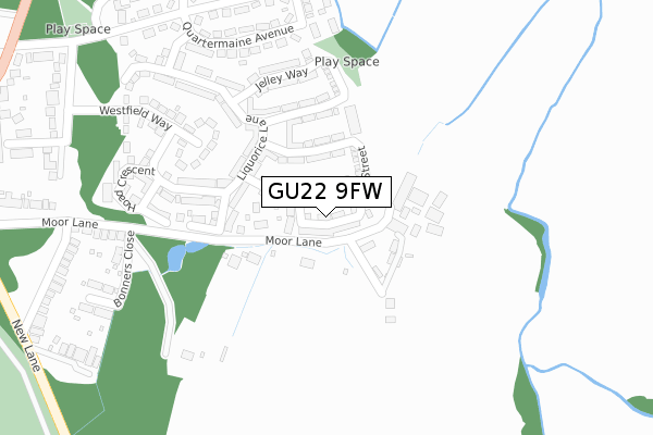 GU22 9FW map - large scale - OS Open Zoomstack (Ordnance Survey) GU22 9FW map - large scale - OS Open Zoomstack (Ordnance Survey)
