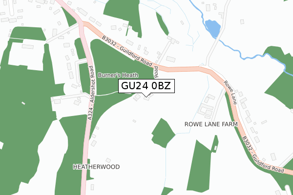 GU24 0BZ map - large scale - OS Open Zoomstack (Ordnance Survey) GU24 0BZ map - large scale - OS Open Zoomstack (Ordnance Survey)