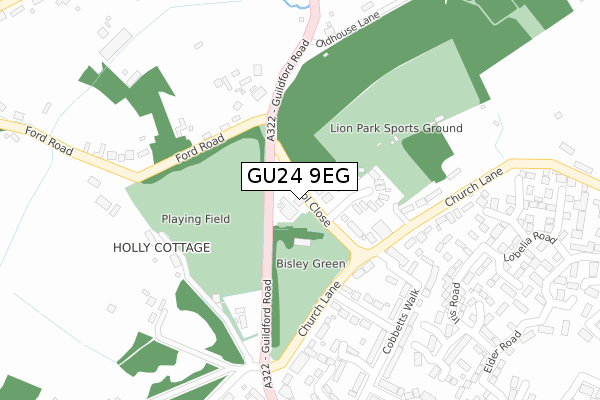 GU24 9EG map - large scale - OS Open Zoomstack (Ordnance Survey) GU24 9EG map - large scale - OS Open Zoomstack (Ordnance Survey)