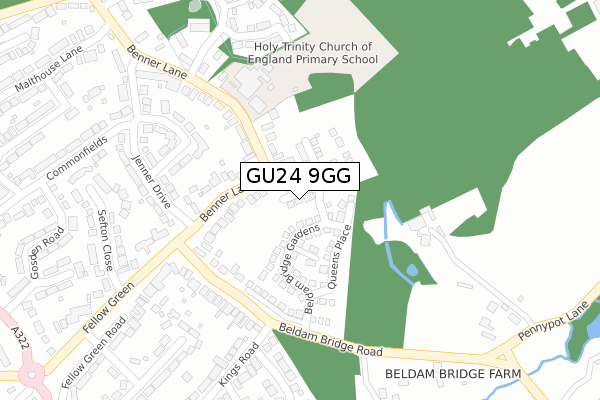GU24 9GG map - large scale - OS Open Zoomstack (Ordnance Survey) GU24 9GG map - large scale - OS Open Zoomstack (Ordnance Survey)