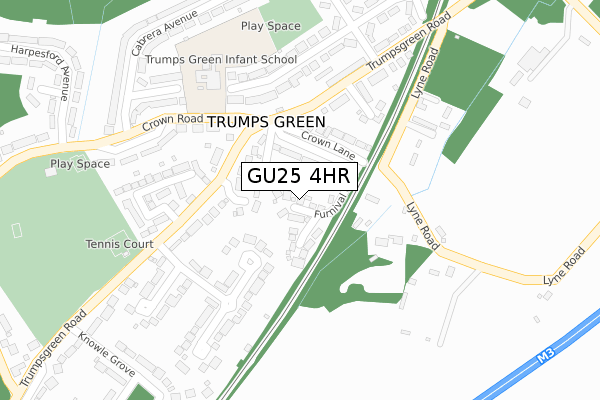 GU25 4HR maps, stats, and open data