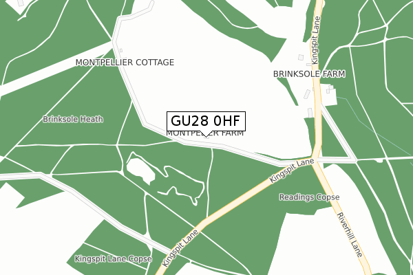 GU28 0HF map - large scale - OS Open Zoomstack (Ordnance Survey) GU28 0HF map - large scale - OS Open Zoomstack (Ordnance Survey)