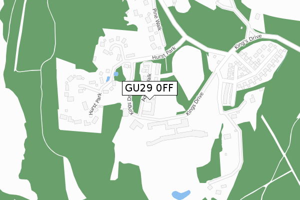 GU29 0FF map - large scale - OS Open Zoomstack (Ordnance Survey)