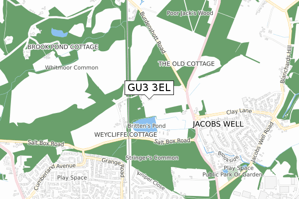 GU3 3EL map - small scale - OS Open Zoomstack (Ordnance Survey) GU3 3EL map - small scale - OS Open Zoomstack (Ordnance Survey)