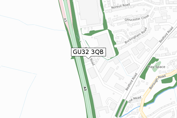GU32 3QB map - large scale - OS Open Zoomstack (Ordnance Survey)