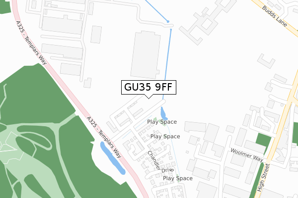 GU35 9FF map - large scale - OS Open Zoomstack (Ordnance Survey) GU35 9FF map - large scale - OS Open Zoomstack (Ordnance Survey)