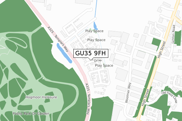 GU35 9FH map - large scale - OS Open Zoomstack (Ordnance Survey) GU35 9FH map - large scale - OS Open Zoomstack (Ordnance Survey)