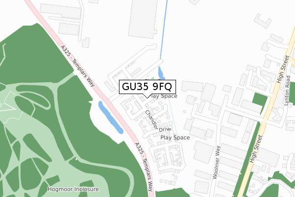 GU35 9FQ map - large scale - OS Open Zoomstack (Ordnance Survey) GU35 9FQ map - large scale - OS Open Zoomstack (Ordnance Survey)