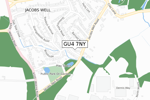 GU4 7NY map - large scale - OS Open Zoomstack (Ordnance Survey) GU4 7NY map - large scale - OS Open Zoomstack (Ordnance Survey)