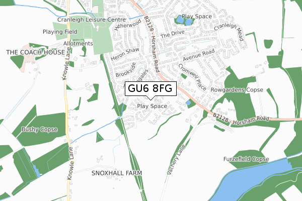 GU6 8FG map - small scale - OS Open Zoomstack (Ordnance Survey) GU6 8FG map - small scale - OS Open Zoomstack (Ordnance Survey)