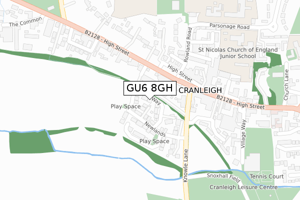GU6 8GH map - large scale - OS Open Zoomstack (Ordnance Survey) GU6 8GH map - large scale - OS Open Zoomstack (Ordnance Survey)
