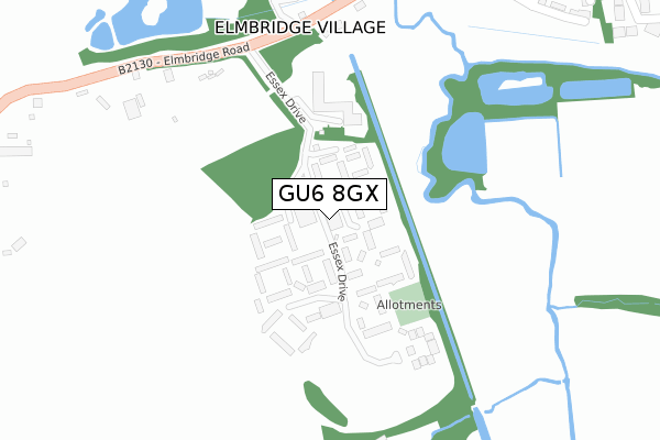 GU6 8GX map - large scale - OS Open Zoomstack (Ordnance Survey) GU6 8GX map - large scale - OS Open Zoomstack (Ordnance Survey)