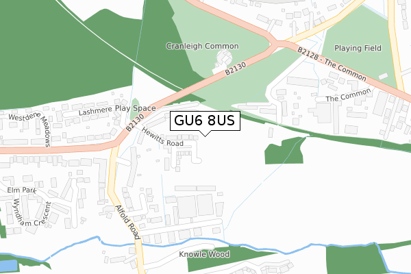 GU6 8US map - large scale - OS Open Zoomstack (Ordnance Survey) GU6 8US map - large scale - OS Open Zoomstack (Ordnance Survey)