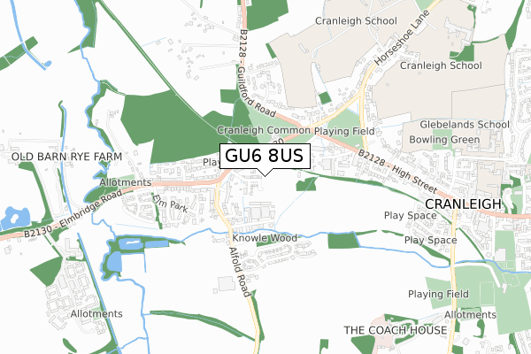 GU6 8US map - small scale - OS Open Zoomstack (Ordnance Survey) GU6 8US map - small scale - OS Open Zoomstack (Ordnance Survey)