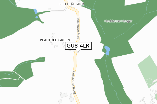 GU8 4LR map - large scale - OS Open Zoomstack (Ordnance Survey)