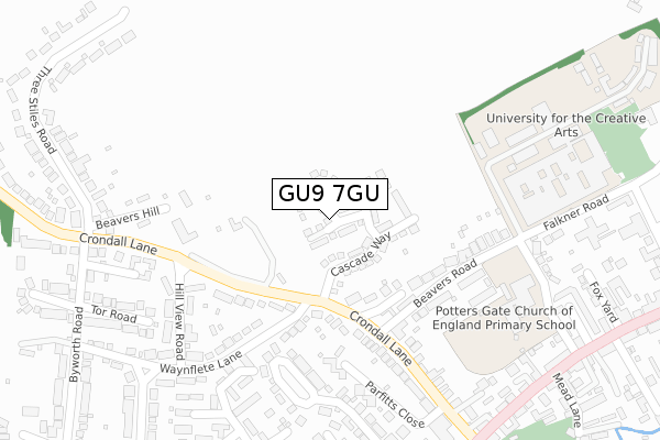 GU9 7GU map - large scale - OS Open Zoomstack (Ordnance Survey) GU9 7GU map - large scale - OS Open Zoomstack (Ordnance Survey)