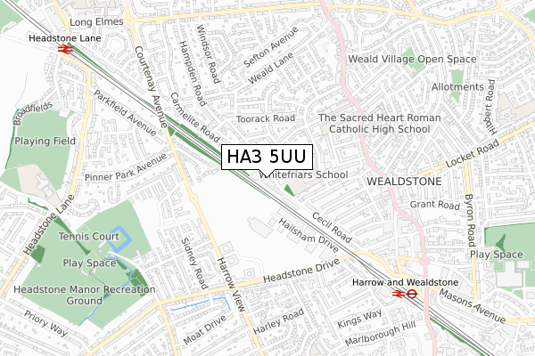 HA3 5UU map - small scale - OS Open Zoomstack (Ordnance Survey) HA3 5UU map - small scale - OS Open Zoomstack (Ordnance Survey)