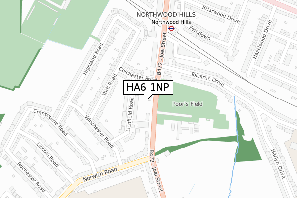 HA6 1NP map - large scale - OS Open Zoomstack (Ordnance Survey) HA6 1NP map - large scale - OS Open Zoomstack (Ordnance Survey)