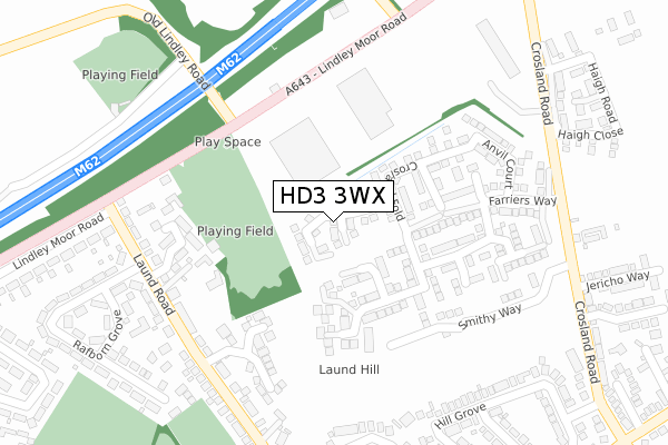 HD3 3WX map - large scale - OS Open Zoomstack (Ordnance Survey) HD3 3WX map - large scale - OS Open Zoomstack (Ordnance Survey)