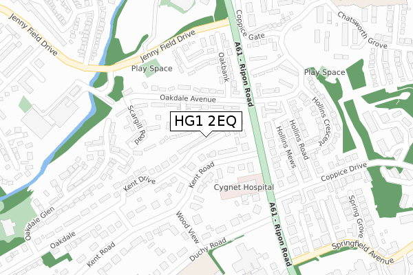 HG1 2EQ map - large scale - OS Open Zoomstack (Ordnance Survey) HG1 2EQ map - large scale - OS Open Zoomstack (Ordnance Survey)