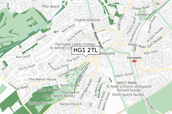 HG1 2TL map - small scale - OS Open Zoomstack (Ordnance Survey) HG1 2TL map - small scale - OS Open Zoomstack (Ordnance Survey)