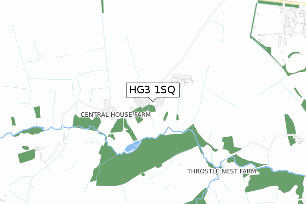 HG3 1SQ map - small scale - OS Open Zoomstack (Ordnance Survey)