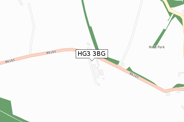 HG3 3BG map - large scale - OS Open Zoomstack (Ordnance Survey)