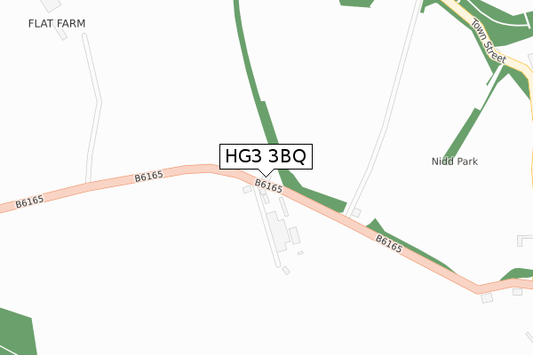 HG3 3BQ map - large scale - OS Open Zoomstack (Ordnance Survey)