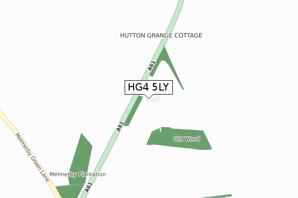 HG4 5LY map - large scale - OS Open Zoomstack (Ordnance Survey)