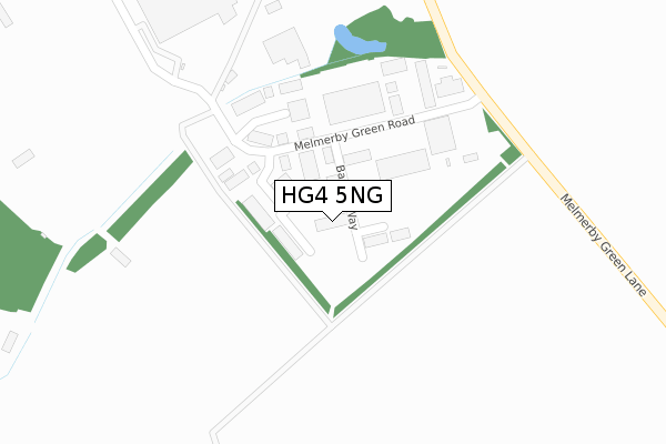 HG4 5NG map - large scale - OS Open Zoomstack (Ordnance Survey)