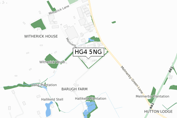 HG4 5NG map - small scale - OS Open Zoomstack (Ordnance Survey)