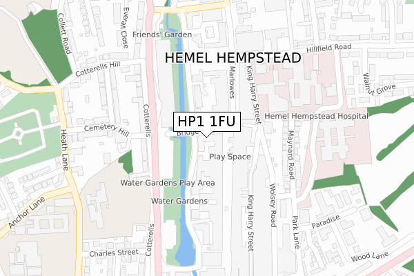 HP1 1FU map - large scale - OS Open Zoomstack (Ordnance Survey) HP1 1FU map - large scale - OS Open Zoomstack (Ordnance Survey)