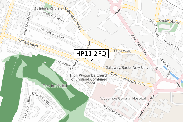 HP11 2FQ map - large scale - OS Open Zoomstack (Ordnance Survey) HP11 2FQ map - large scale - OS Open Zoomstack (Ordnance Survey)