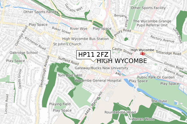HP11 2FZ map - small scale - OS Open Zoomstack (Ordnance Survey) HP11 2FZ map - small scale - OS Open Zoomstack (Ordnance Survey)
