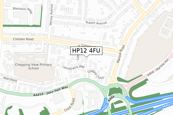 HP12 4FU map - large scale - OS Open Zoomstack (Ordnance Survey) HP12 4FU map - large scale - OS Open Zoomstack (Ordnance Survey)
