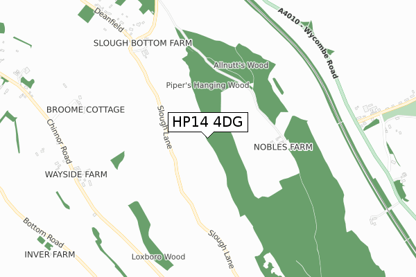 HP14 4DG map - small scale - OS Open Zoomstack (Ordnance Survey)