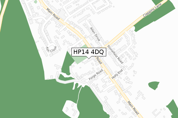 HP14 4DQ map - large scale - OS Open Zoomstack (Ordnance Survey) HP14 4DQ map - large scale - OS Open Zoomstack (Ordnance Survey)