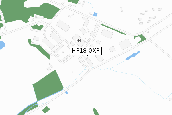 HP18 0XP map - large scale - OS Open Zoomstack (Ordnance Survey)