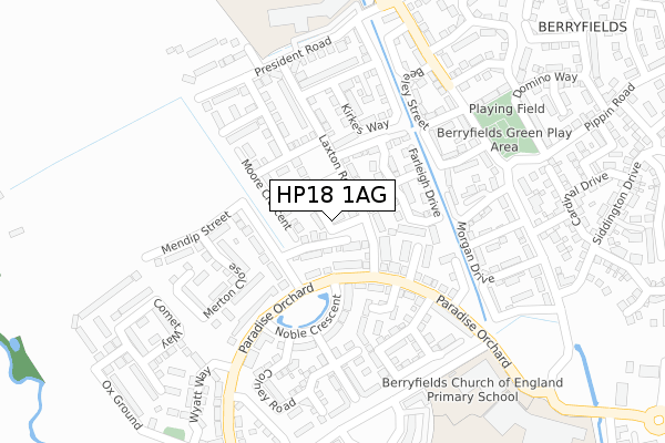 HP18 1AG map - large scale - OS Open Zoomstack (Ordnance Survey) HP18 1AG map - large scale - OS Open Zoomstack (Ordnance Survey)