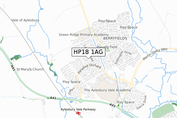 HP18 1AG map - small scale - OS Open Zoomstack (Ordnance Survey) HP18 1AG map - small scale - OS Open Zoomstack (Ordnance Survey)