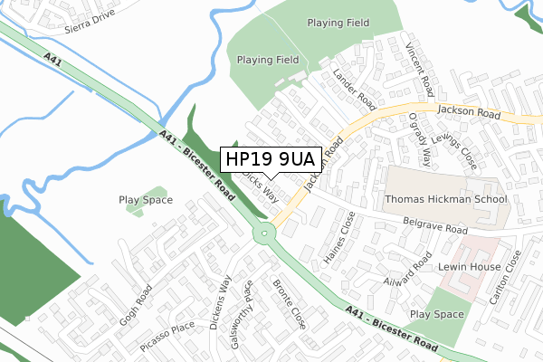 HP19 9UA map - large scale - OS Open Zoomstack (Ordnance Survey) HP19 9UA map - large scale - OS Open Zoomstack (Ordnance Survey)
