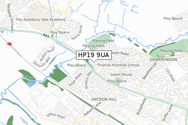 HP19 9UA map - small scale - OS Open Zoomstack (Ordnance Survey) HP19 9UA map - small scale - OS Open Zoomstack (Ordnance Survey)