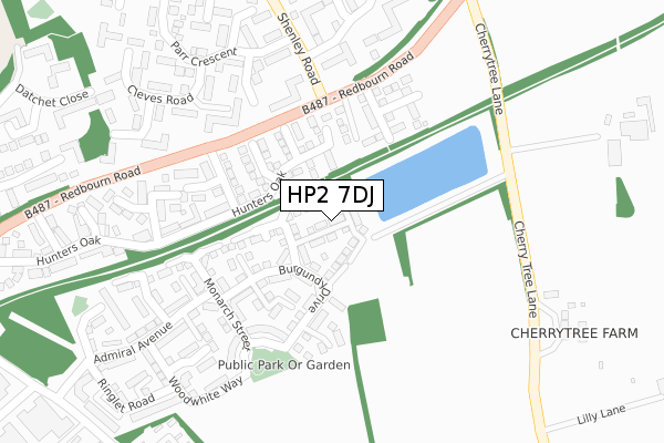 HP2 7DJ map - large scale - OS Open Zoomstack (Ordnance Survey) HP2 7DJ map - large scale - OS Open Zoomstack (Ordnance Survey)