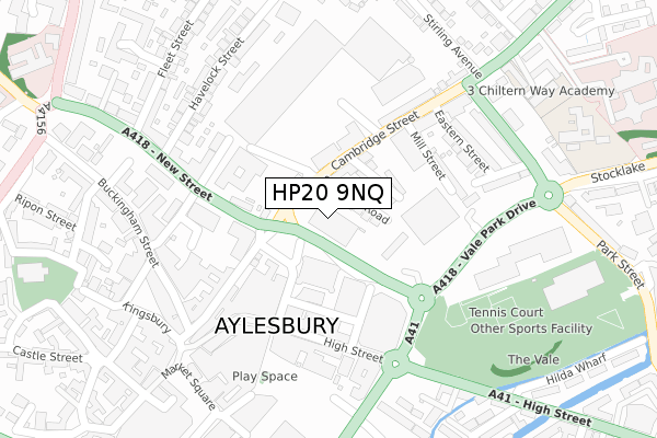 HP20 9NQ map - large scale - OS Open Zoomstack (Ordnance Survey)