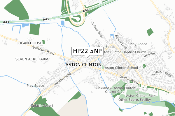 HP22 5NP map - small scale - OS Open Zoomstack (Ordnance Survey) HP22 5NP map - small scale - OS Open Zoomstack (Ordnance Survey)
