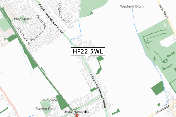 HP22 5WL map - small scale - OS Open Zoomstack (Ordnance Survey) HP22 5WL map - small scale - OS Open Zoomstack (Ordnance Survey)