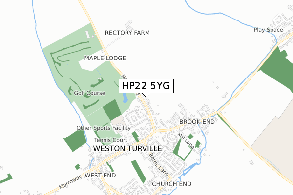 HP22 5YG map - small scale - OS Open Zoomstack (Ordnance Survey) HP22 5YG map - small scale - OS Open Zoomstack (Ordnance Survey)