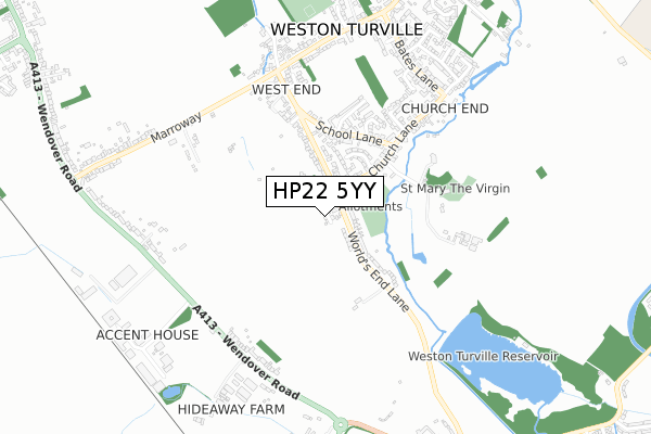 HP22 5YY map - small scale - OS Open Zoomstack (Ordnance Survey) HP22 5YY map - small scale - OS Open Zoomstack (Ordnance Survey)