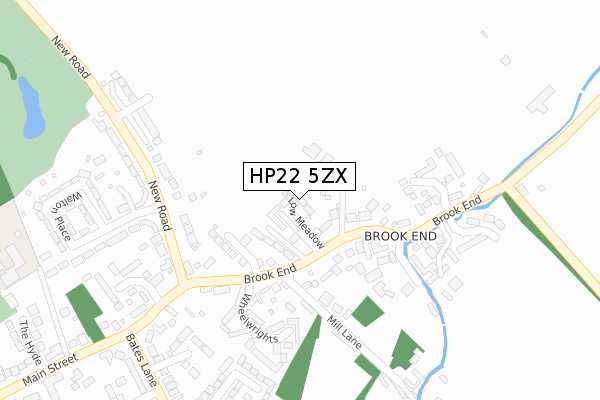 HP22 5ZX map - large scale - OS Open Zoomstack (Ordnance Survey) HP22 5ZX map - large scale - OS Open Zoomstack (Ordnance Survey)