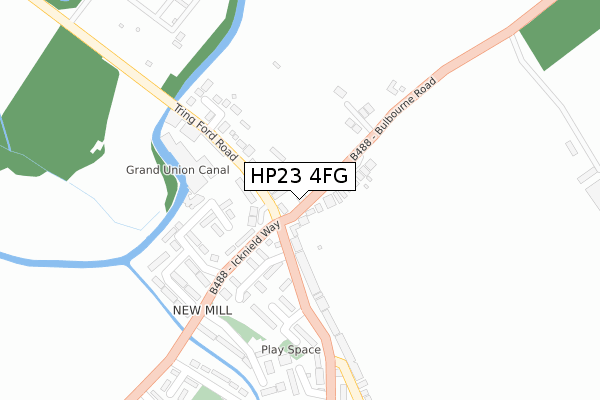 HP23 4FG map - large scale - OS Open Zoomstack (Ordnance Survey) HP23 4FG map - large scale - OS Open Zoomstack (Ordnance Survey)